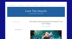 Desktop Screenshot of lovethesmurfs.com