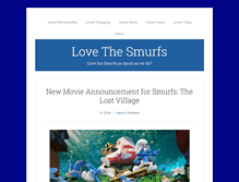 Tablet Screenshot of lovethesmurfs.com